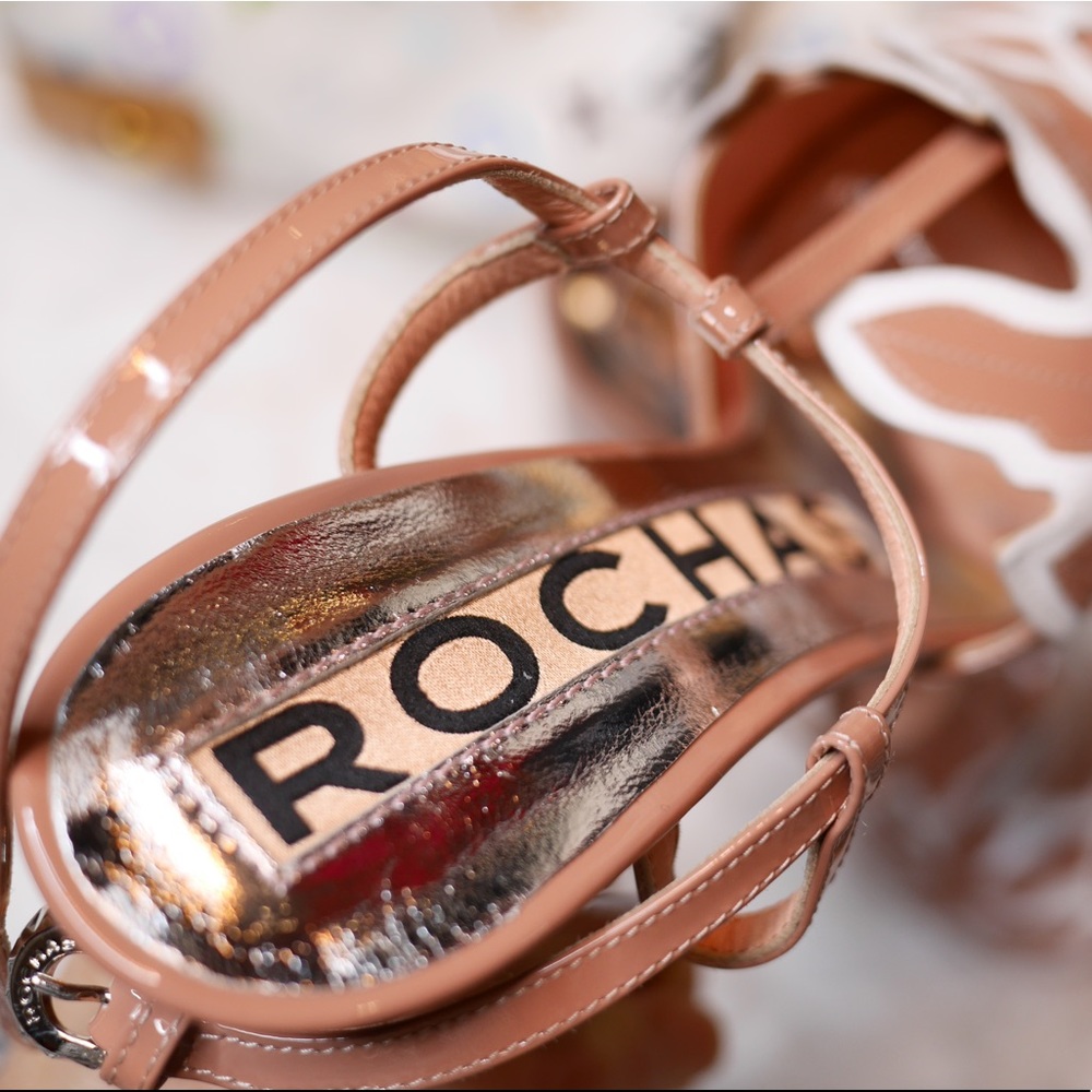 ROCHAS SANDALS DUST PINK MADE IN ITALY 35.5